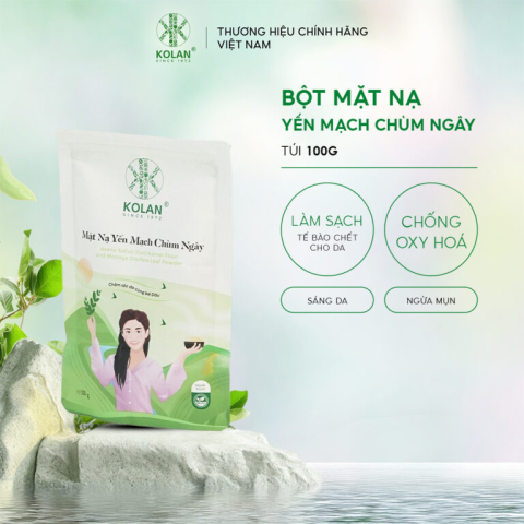 Bột mặt nạ yến mạch chùm ngây 200g – KOLAN