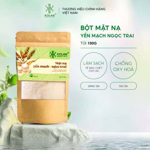 Mặt nạ yến mạch ngọc trai 100 g KOLAN