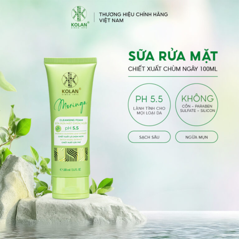Sữa Rửa Mặt Chùm ngây 100ml Kolan