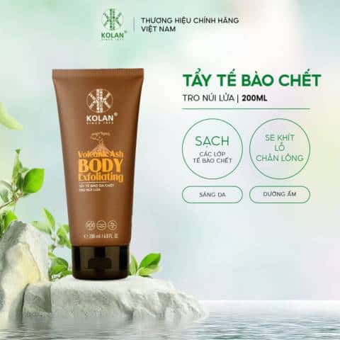 Tẩy tế bào da chết tro núi lửa