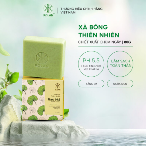 RAU MÁ 80g + BÔNG TẮM XƠ MƯỚP – KOLAN